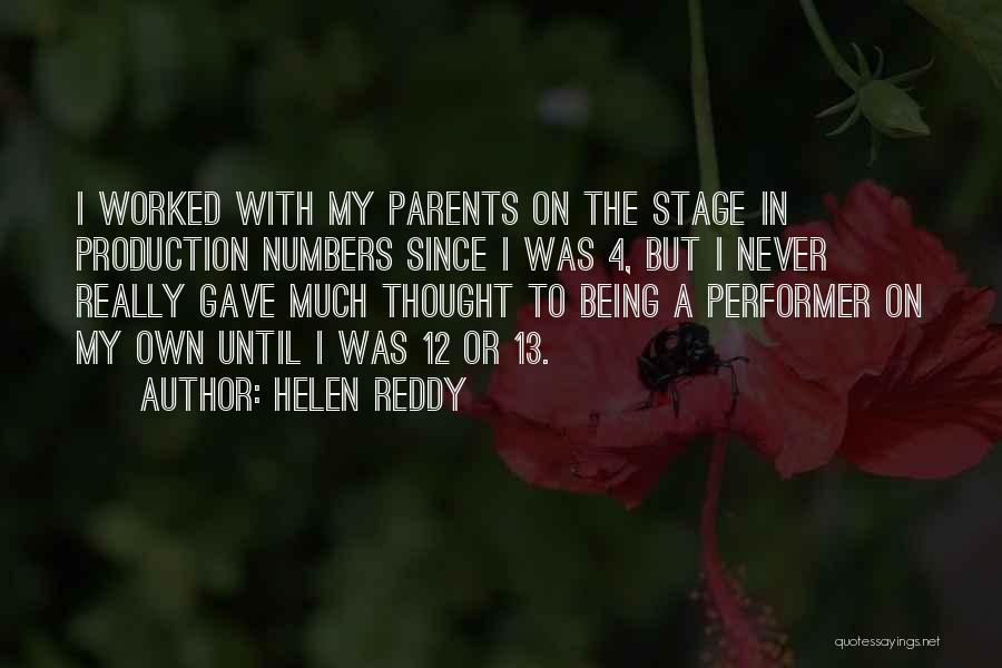 On Stage Quotes By Helen Reddy