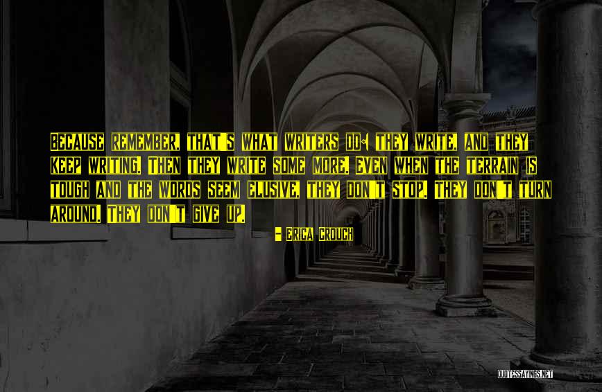 On The Elusive In Writing Quotes By Erica Crouch On The Elusive In Writing Quotes By Erica Crouch