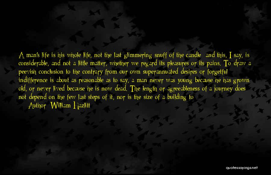 On The Journey Of Life Quotes By William Hazlitt