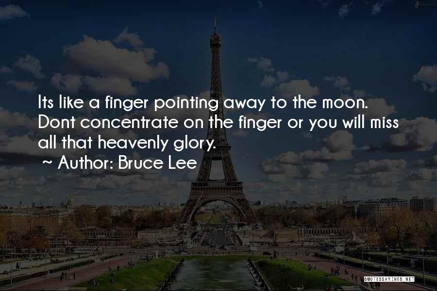 On The Moon Quotes By Bruce Lee