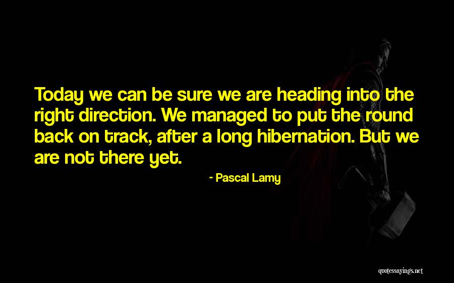 On The Right Track Quotes By Pascal Lamy On The Right Track Quotes By Pascal Lamy