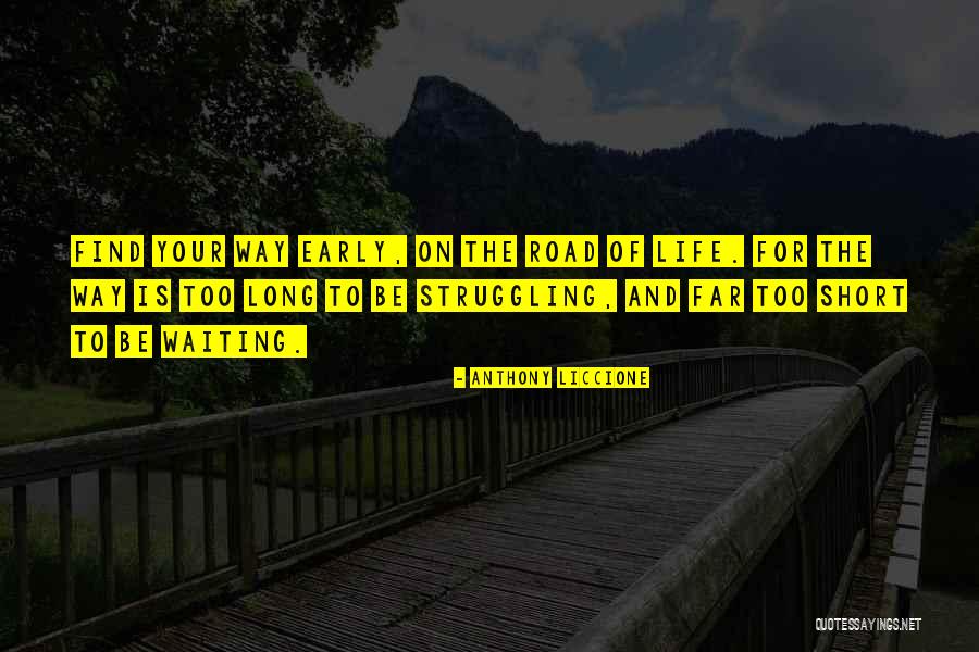 On The Road To Success Quotes By Anthony Liccione On The Road To Success Quotes By Anthony Liccione