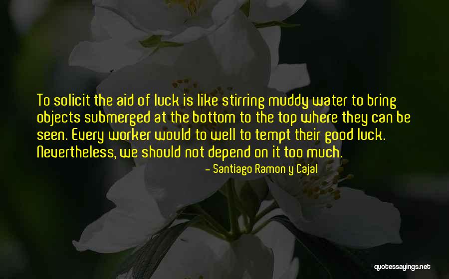 On The Water Quotes By Santiago Ramon Y Cajal