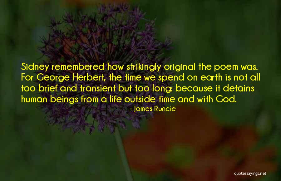 On Time God Quotes By James Runcie