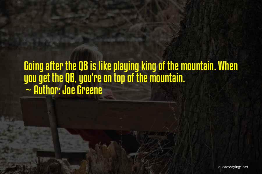 On Top Of Mountain Quotes By Joe Greene