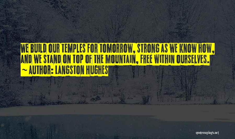 On Top Of Mountain Quotes By Langston Hughes