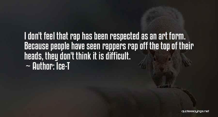 On Top Rap Quotes By Ice-T