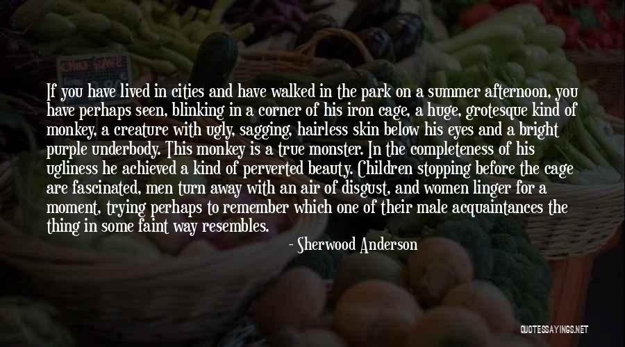 On Ugliness Quotes By Sherwood Anderson