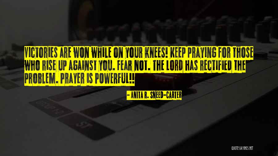 On Your Knees Prayer Quotes By Anita R. Sneed-Carter On Your Knees Prayer Quotes By Anita R. Sneed-Carter