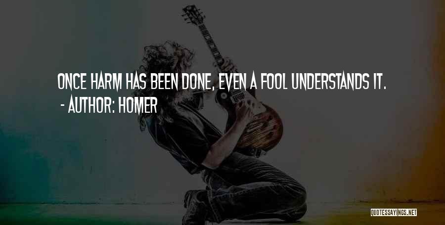 Once A Fool Quotes By Homer
