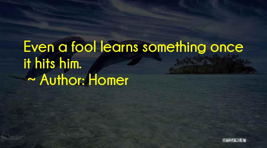 Once A Fool Quotes By Homer