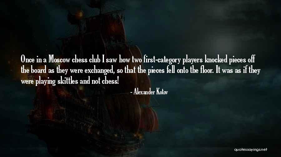 Once A Player Quotes By Alexander Kotov