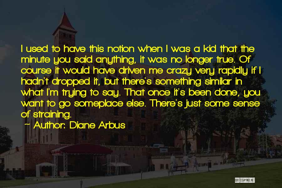 Once I'm Done Quotes By Diane Arbus