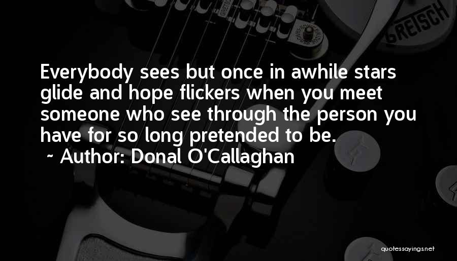 Once In Awhile You Meet Someone Quotes By Donal O'Callaghan