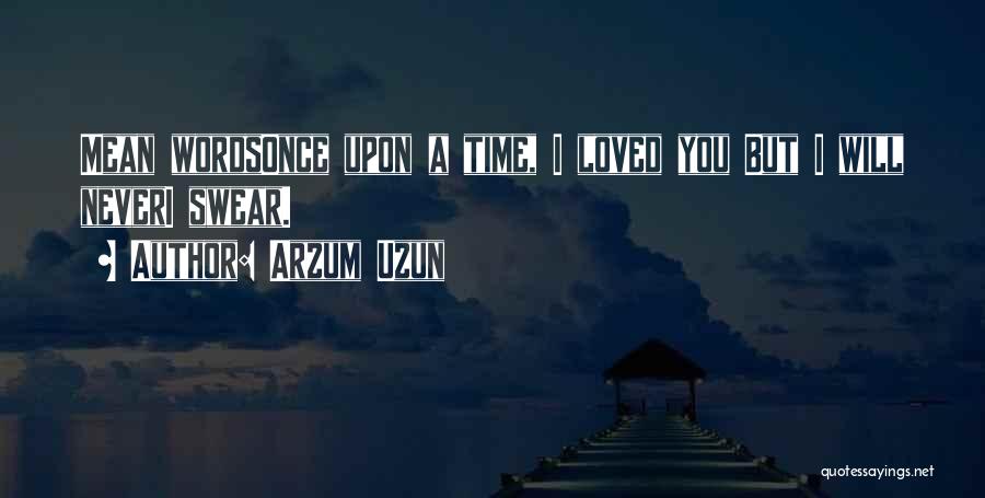 Once Upon A Time I Loved You Quotes By Arzum Uzun
