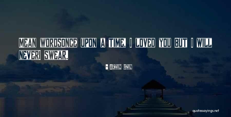 Once Upon A Time I Loved You Quotes By Arzum Uzun