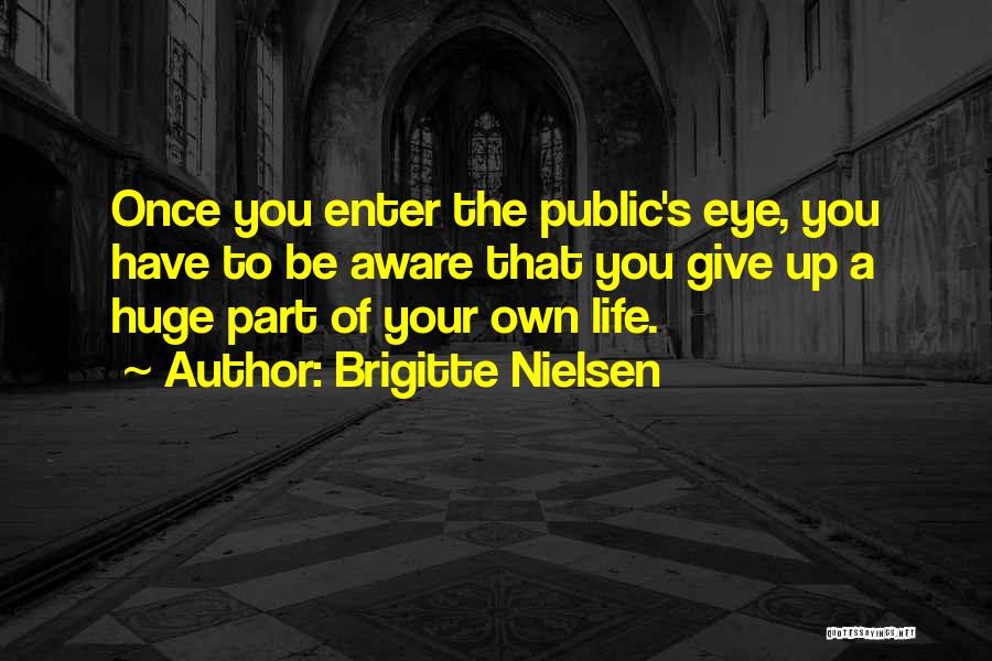 Once You Give Up Quotes By Brigitte Nielsen