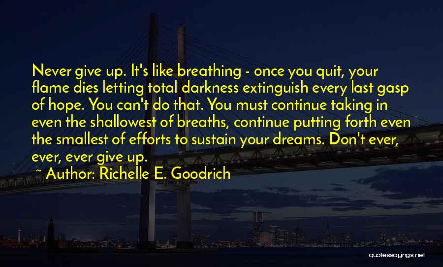 Once You Give Up Quotes By Richelle E. Goodrich