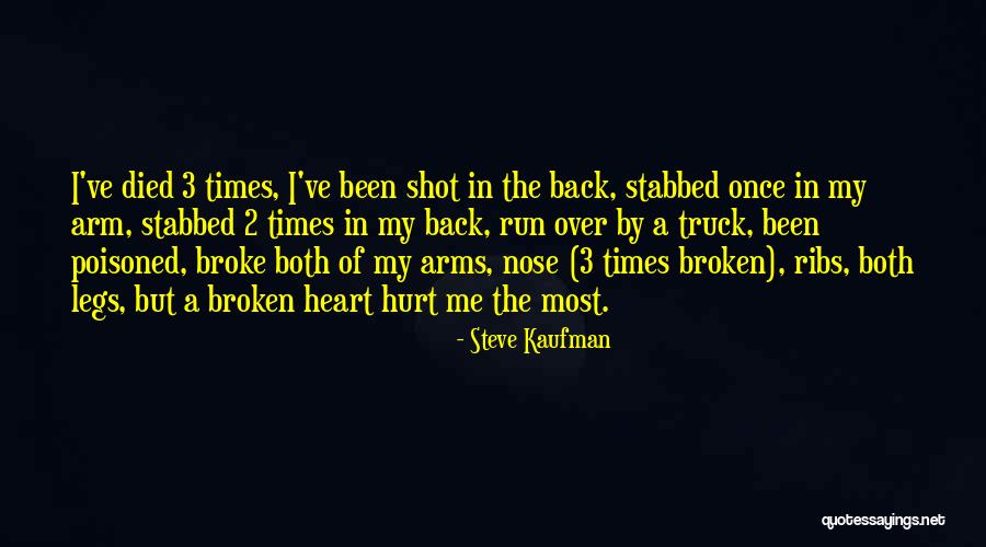 Once You Have Been Hurt Quotes By Steve Kaufman