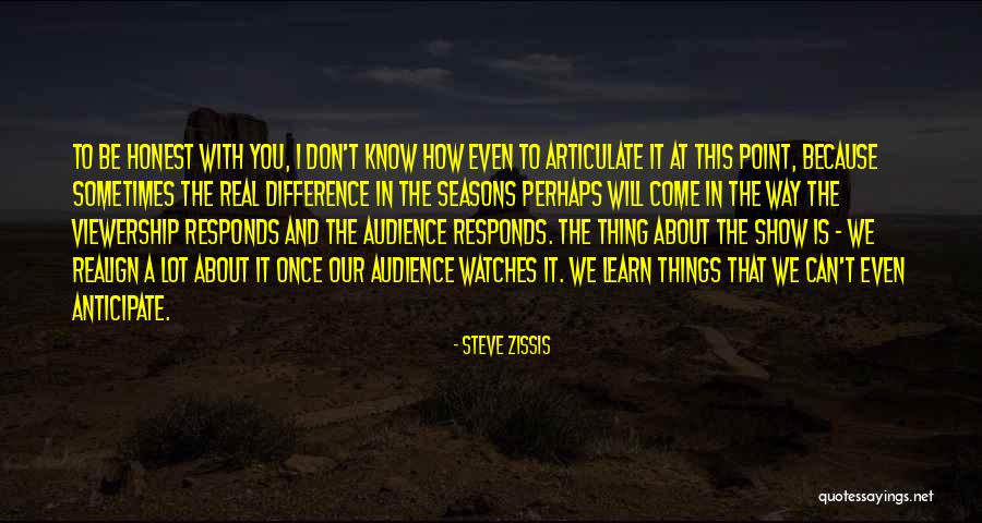 Once You Learn Quotes By Steve Zissis