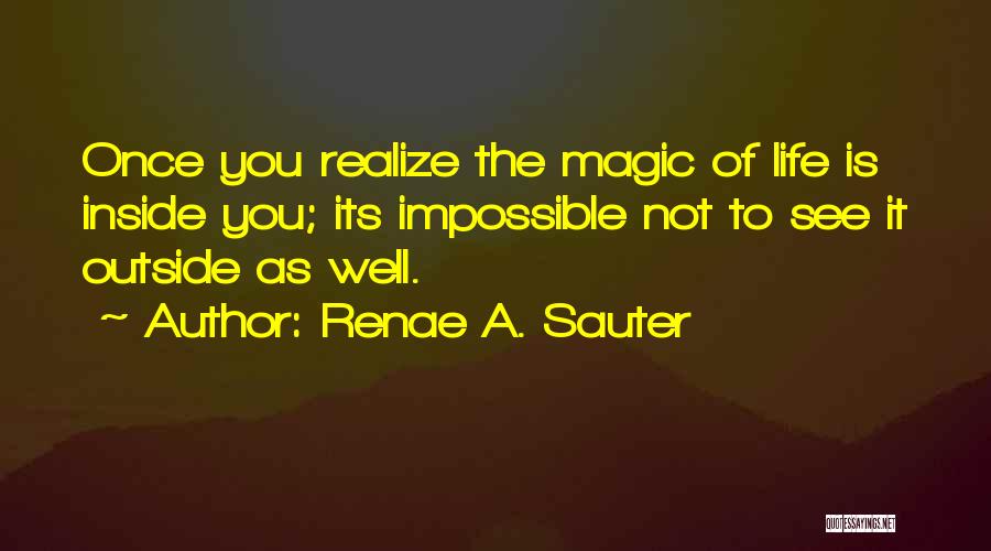 Once You Realize Quotes By Renae A. Sauter