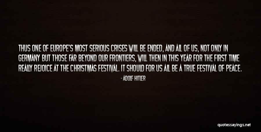 One A Year Quotes By Adolf Hitler