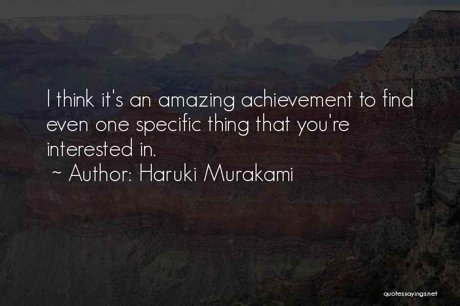 One Amazing Thing Quotes By Haruki Murakami