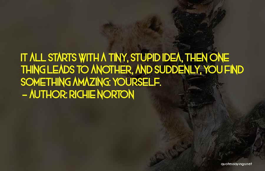 One Amazing Thing Quotes By Richie Norton