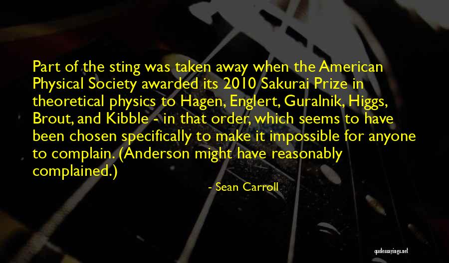 One Away Sean Quotes By Sean Carroll One Away Sean Quotes By Sean Carroll