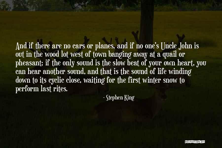 One Beat Quotes By Stephen King One Beat Quotes By Stephen King