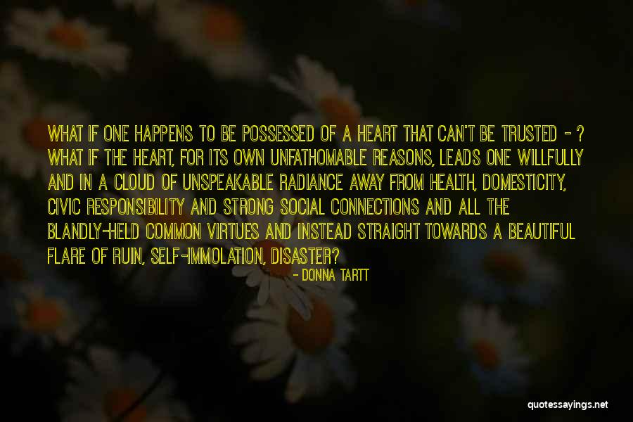 One Beautiful Heart Quotes By Donna Tartt One Beautiful Heart Quotes By Donna Tartt