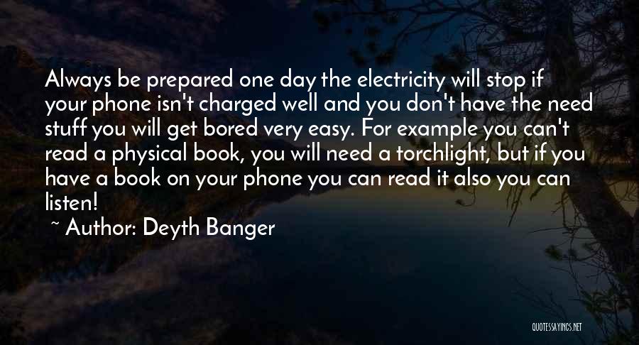 One Day Book Quotes By Deyth Banger