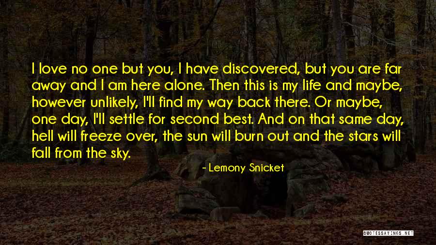 One Day I Will Find Love Quotes By Lemony Snicket