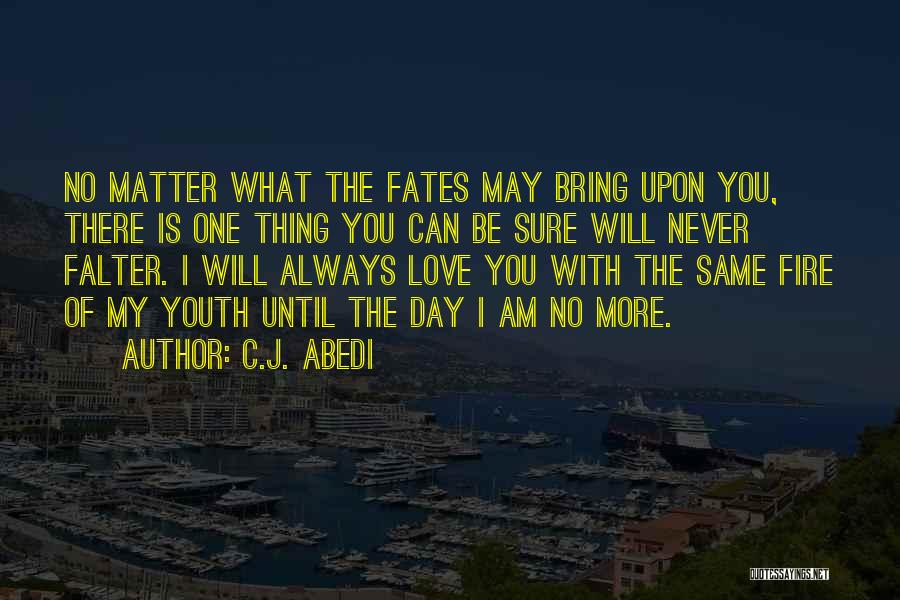 One Day I Will Love You Quotes By C.J. Abedi