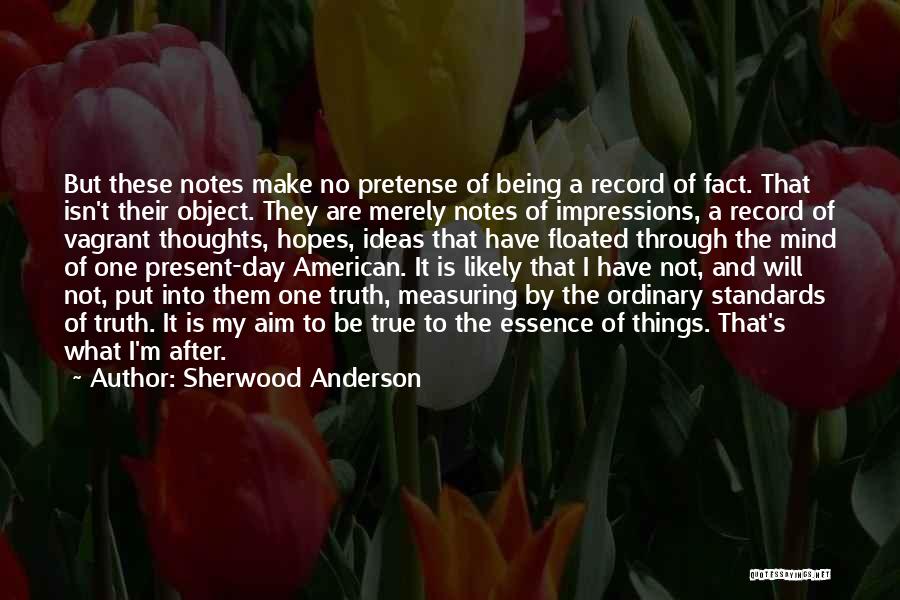 One Day I Will Make It Quotes By Sherwood Anderson