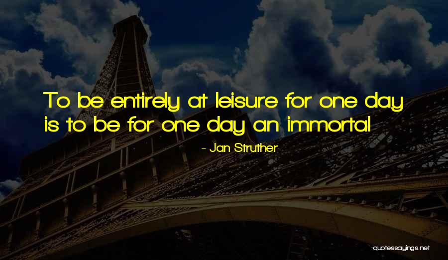 One Day Is One Quotes By Jan Struther