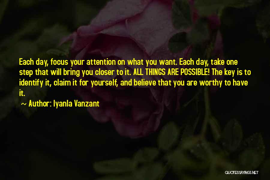One Day Key Quotes By Iyanla Vanzant
