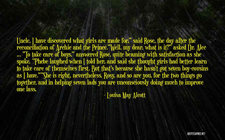 One Day She Discovered Quotes By Louisa May Alcott One Day She Discovered Quotes By Louisa May Alcott