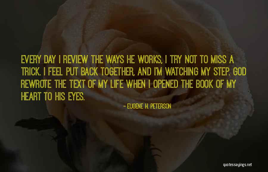 One Day Someone Will Have My Back Quotes By Eugene H. Peterson One Day Someone Will Have My Back Quotes By Eugene H. Peterson