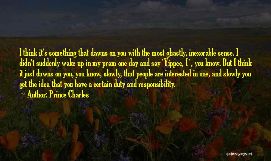 One Day You Wake Up Quotes By Prince Charles