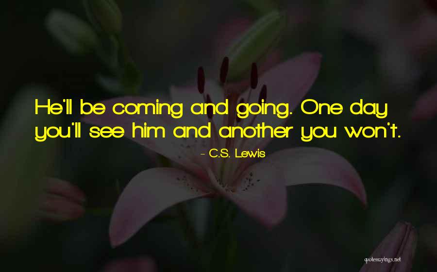 One Day You'll See Quotes By C.S. Lewis