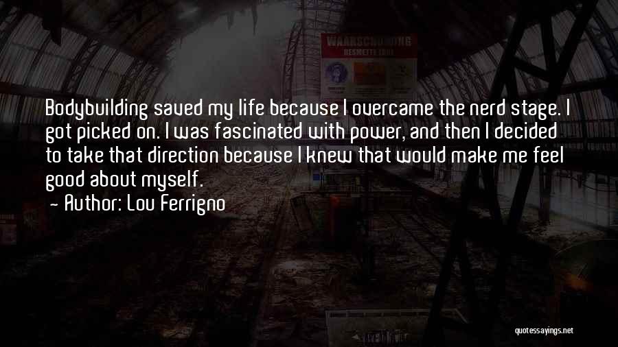 One Direction Saved Me Quotes By Lou Ferrigno