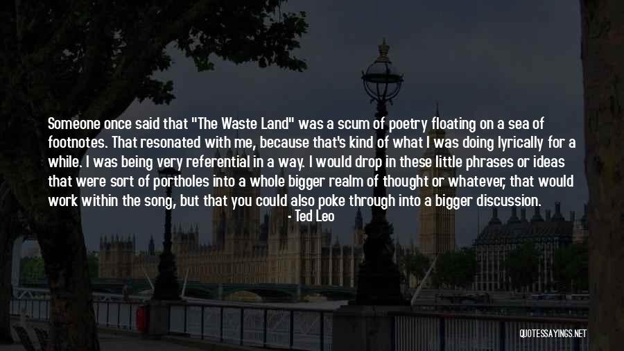 One Door Away From Heaven Quotes By Ted Leo One Door Away From Heaven Quotes By Ted Leo