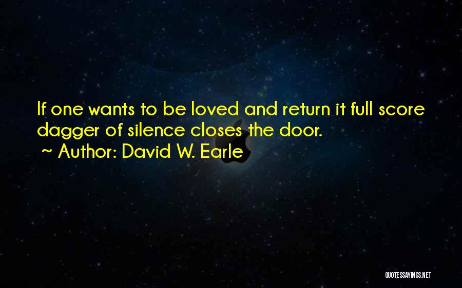 One Door Closes Quotes By David W. Earle