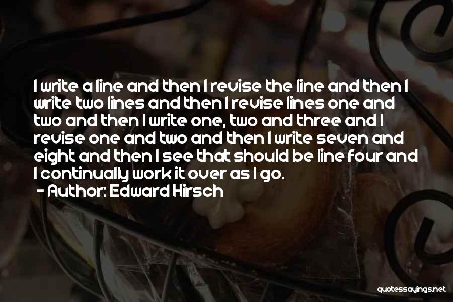 One Eight Seven Quotes By Edward Hirsch