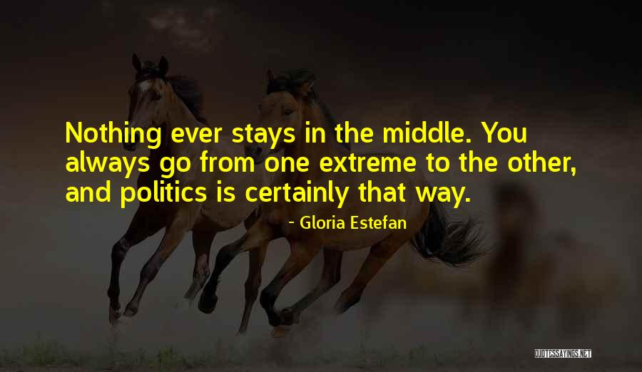 One Extreme To The Other Quotes By Gloria Estefan One Extreme To The Other Quotes By Gloria Estefan