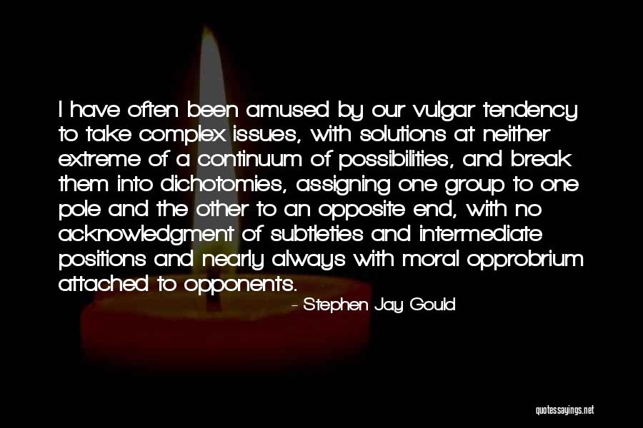 One Extreme To The Other Quotes By Stephen Jay Gould One Extreme To The Other Quotes By Stephen Jay Gould