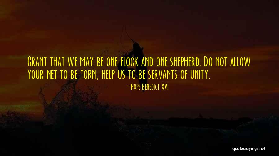 One Flock Quotes By Pope Benedict XVI One Flock Quotes By Pope Benedict XVI