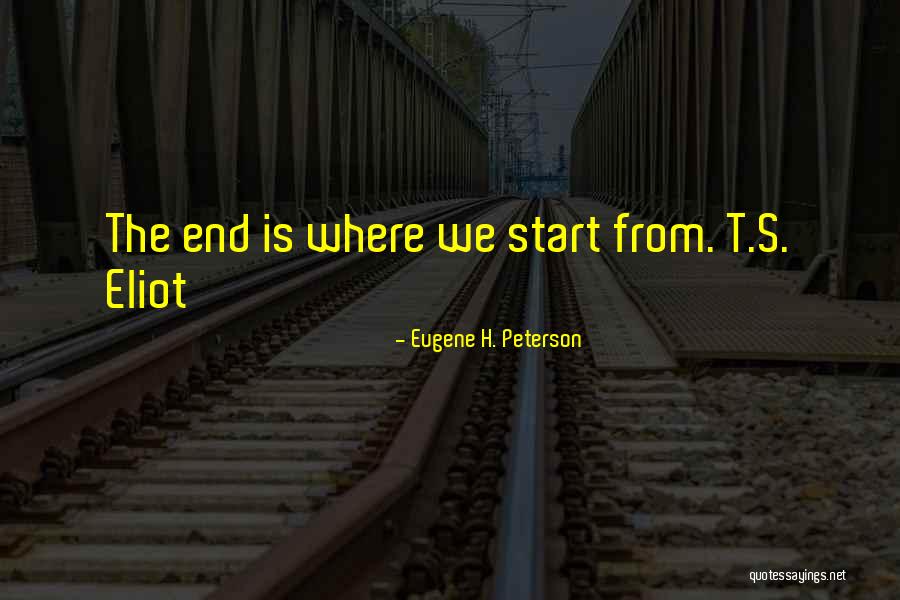 One Goal One Vision Quotes By Eugene H. Peterson One Goal One Vision Quotes By Eugene H. Peterson