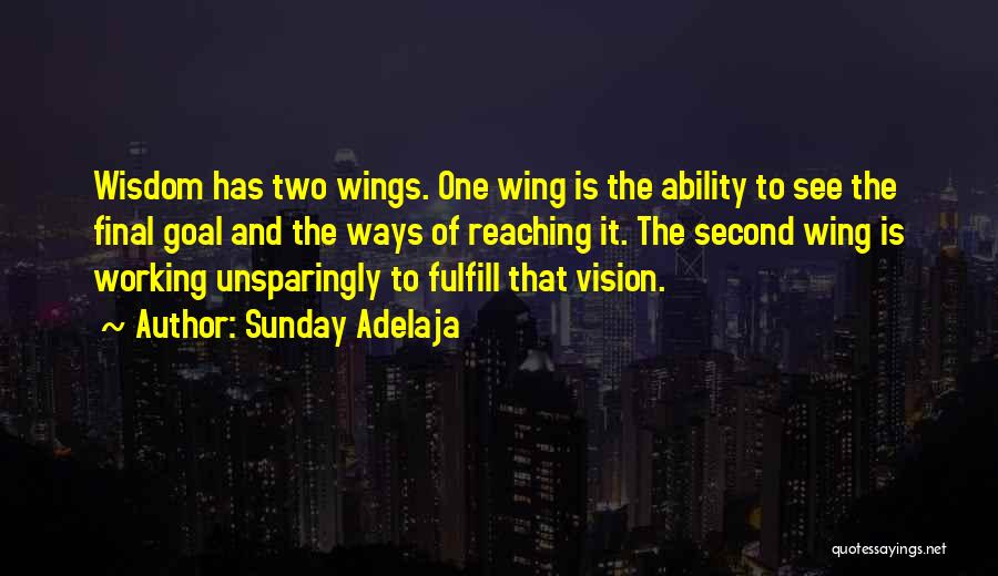 One Goal One Vision Quotes By Sunday Adelaja